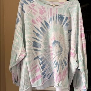 Terra & Sky Pastel Tie-Dye Top